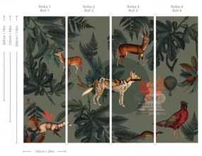 WALLCOLORS Khaki wallpaper - tapeta POVRCH: Wallstick