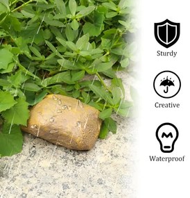 Home & Marker Vonkajšia utajená schránka na kľúče v tvare kameňa