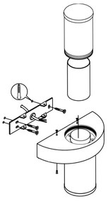 Eglo 94799 - Vonkajšie nástenné svietidlo BEVERLY 1 2xLED/3,7W/230V IP44
