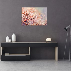 Sklenený obraz - Maľba pastelová jeseň (70x50 cm)
