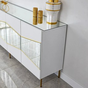 Skrinka Nice White and Gold