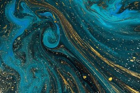 Samolepiaca tapeta smaragdová abstrakcia - 300x200
