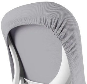 Detská rastúca stolička Neoseat JUNI 006 — látka, sivá