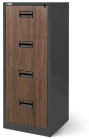 Kartotéková skriňa Sara: antracit-orech, 46x132 cm (1388)