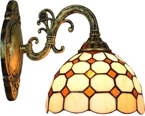 Brilagi - Tiffany vitrážová nástenná lampa DORAN 1xE27/40W/230V