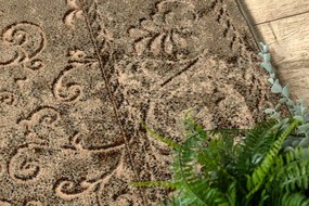 Koberec OMEGA LUMIER koniak hnedý / zelený