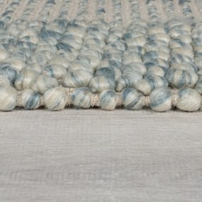 Flair Rugs, Kusový koberec Bobble Wool Blue, 200x290, modrá, obývacia izba