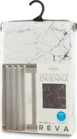 ZÁCLONA NA KRÚŽKOCH REVA 140X250 CM VZOROVANÁ