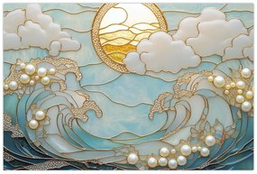 Obraz - 3D perly v oceáne (90x60 cm)