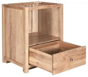 Dolná kuchynská skrinka na vstavanú rúru z masívu, rozmery 70×60×86 cm