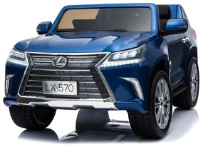 RAMIZ ELEKTRICKÉ AUTÍČKO  LEXUS LX570 - LAKOVANÉ - MODRÉ - 4 x 45W - 2 x12V 7Ah - 2023