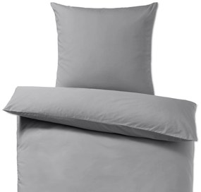 Posteľná bielizeň z perkálu, štandardná veľkosť, sivá