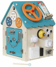 2Kids Toys Activity board Domček, tyrkysová