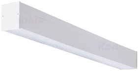 KANLUX Stropné osvetlenie pre LED trubice T8 AMADEUS, 1xG13, 58W, 154x6, 9x6cm, biele, mikroprizmatický dif
