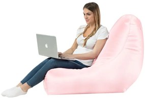 Kreslo Bali ekokoža metalické ružové