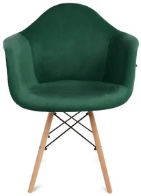 SADA 2x Jedálenská stolička NEREA 80x60,5 cm zelená/buk
