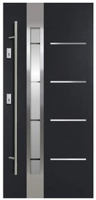 Dvere vchodové Luna S68 2ZA 90L antracit antaba 160