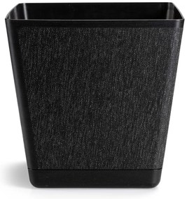 PLASTOVÝ KVETINÁČ PILEA TX 24X24 CM ČIERNA