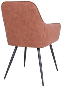 Dizajnová jedálenská stolička Gracelyn, vintage hnedá