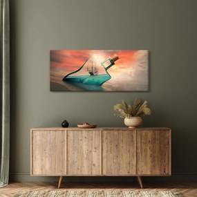 Obraz - Život vo fľaši (120x50 cm)