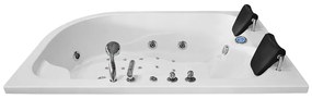 M-SPA - Ľavá kúpeľňová vaňa TURBO SPA s hydromasážou 180 x 120 x 54 cm (MSPA1631-TURBO-L)