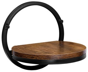 Závesný stojan na kvety EBRO RUSTIC hnedý/čierny