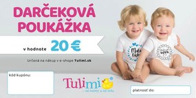 Darčeková peňažná poukážka Tulimi.sk v hodnote 20 eur