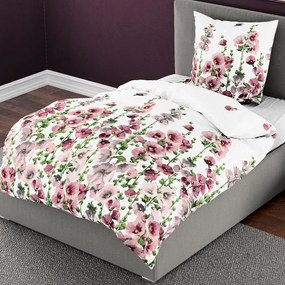 Bierbaum obliečka bavlnený satén 3682 Malva 140x200/70x90 cm