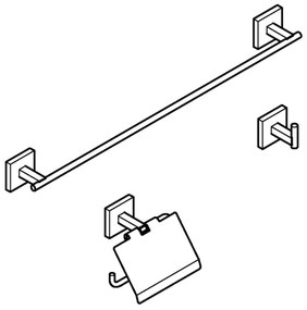 GROHE 411242430 - Sada doplnkov QUICKFIX START CUBE čierna