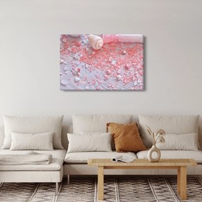 Obraz - Prímorská atmosféra v ružových odtieňoch (90x60 cm)