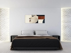 Obraz - Žena z profilu (120x50 cm)