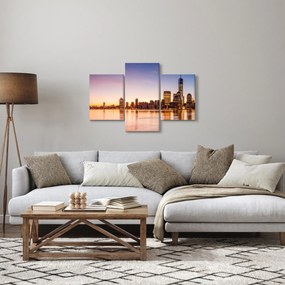 Obraz mesta pri západe slnka (90x60 cm)