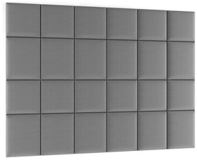Čalúnený panel na stenu Quito 40x40 cm - sivá