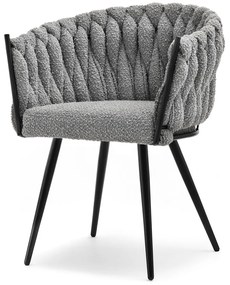 Stolička Roza (sivá + čierna). Vlastná spoľahlivá doprava až k Vám domov. 1111265