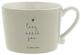 Cup White/Love meets you Titane10x8x7cm