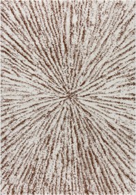 Koberec Softness krémová/hnedá 160x230cm
