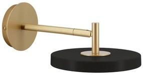 Čierne LED nástenné svietidlo so stmievačom ø 15 cm Asteria Wall Short – UMAGE