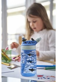 Contigo Detská fľaša Easy Clean 420 ml Blue Sharks