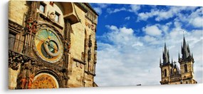 Obraz - Pražský orloj (120x50 cm)