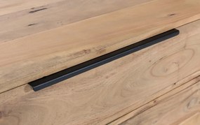 furniture-nabytek.cz - Masivní komoda Auckland z akáciového dřeva, lakovaná, hnědá
