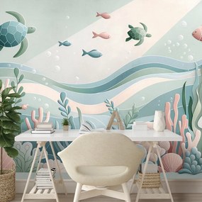 Tapeta podmorský svet s korytnačkami