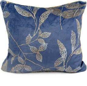 Obliečka na vankúš mikroplyš Digital 40 × 40 cm - Gabriela tmavo modrá