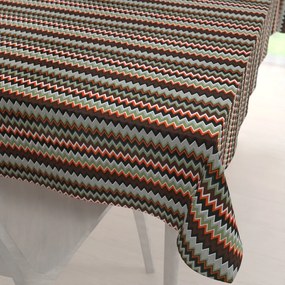 Biante Bavlnený obdĺžnikový obrus Sandra SA-097 Retro cik cak 130x160 cm