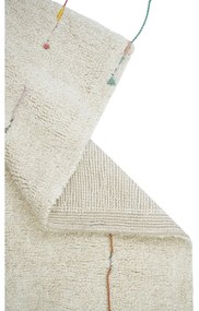 Krémový bavlnený detský hrací koberec 120x160 cm Wildflowers – Lorena Canals