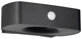 LED nástenné solárne vonkajšie svietidlo (výška 6 cm) Bilbao – Trio