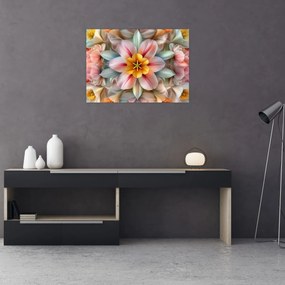 Obraz - Kaleidoskopický kvet (70x50 cm)