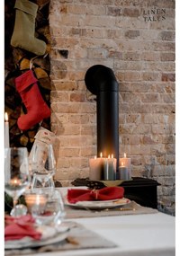 Látková vianočná pančucha Christmas Print Natural – Linen Tales