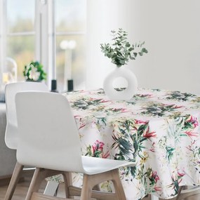 Dekorstudio Vodeodolný okrúhly obrus GARDEN 31E - biely 150 cm