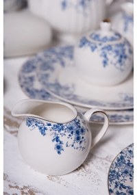 Porcelánová cukornička a mliekovka s modrými kvety Blue Flowers -  11*9*8 / Ø 9*9 cm