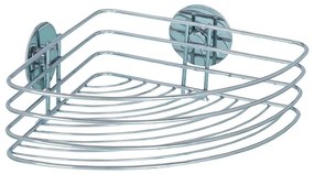 WENKO 18913100-Polica TURBO-LOC okrúhla oceľová 26,5x20 cm lesklý chróm 18913100